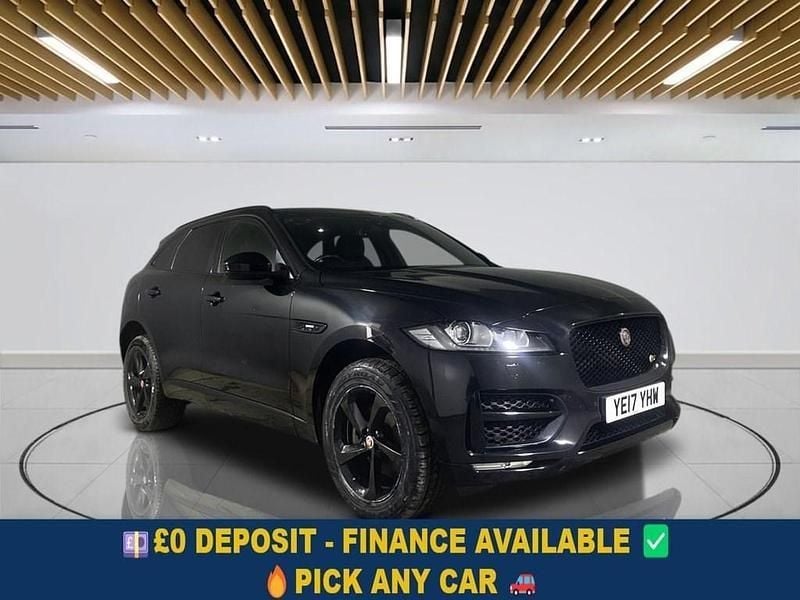Black Used 2017 Jaguar F-Pace R-Sport SUV | £16,499 (Good price) - Image 1/3