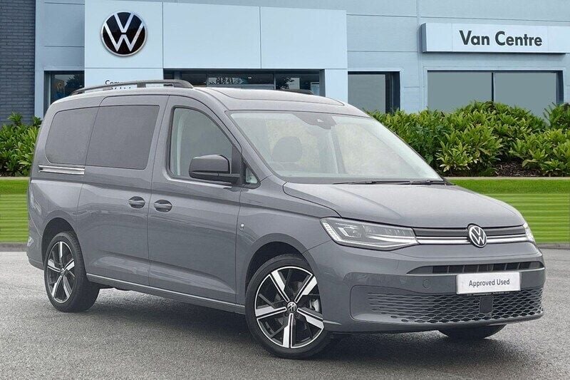 Grey New 2025 VW Caddy Maxi Life MPV | £36,791 (Expensive) - Image 1/4