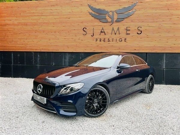 Blue Used 2018 Mercedes E220 AMG line Coupe | £18,990 (Good price) - Image 1/4