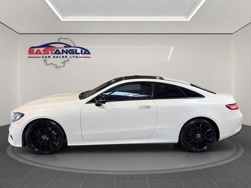 Used Mercedes E220 AMG Line Premium 194 HP (142 kW) 2018 White Coupe