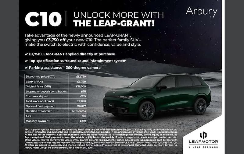 New Leapmotor C10 160 kW (218 HP) 2025 Black SUV