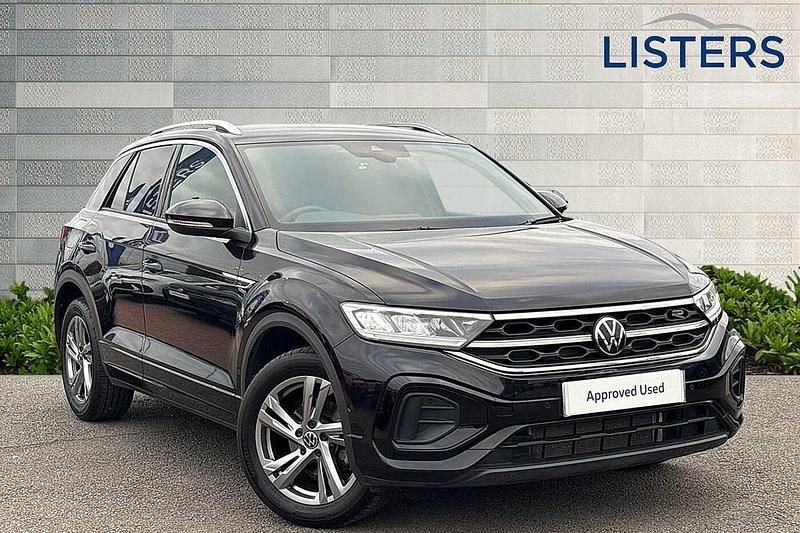 Black Used 2023 VW T-Roc R-line SUV | £25,561 (Fair price) - Image 1/4