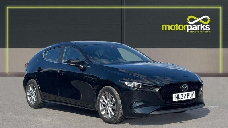 Black Used 2022 Mazda 3 Hatchback | £13,895 (Good price) - Image 1/4