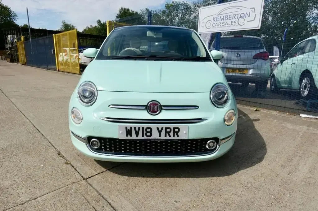 Used Fiat 500 Lounge 69 HP (50 kW) 2018 Green Hatchback