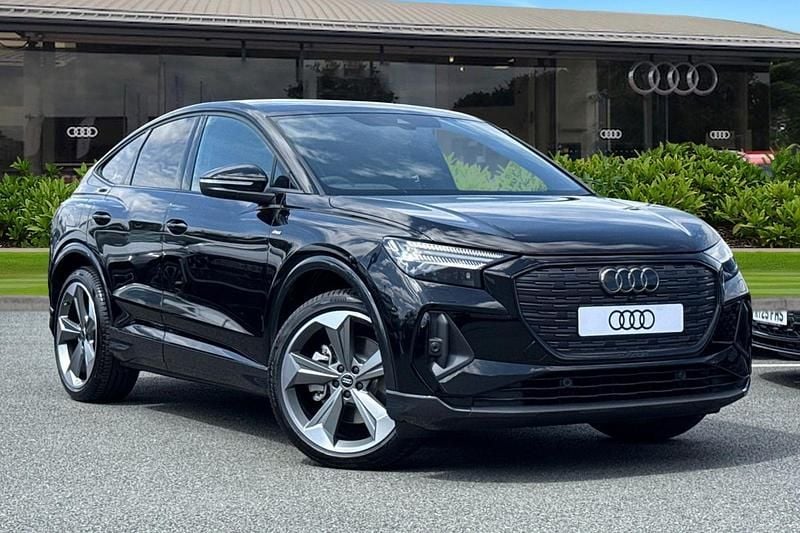Black New 2025 Audi Q4 Sportback e-tron Black Edition SUV | £47,955 (Super price) - Image 1/4