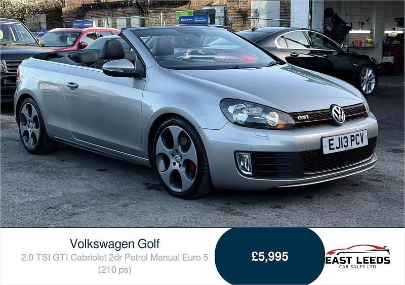 Used VW Golf Cabriolet GTI 210 HP (154 kW) 2013 Silver Cabriolet