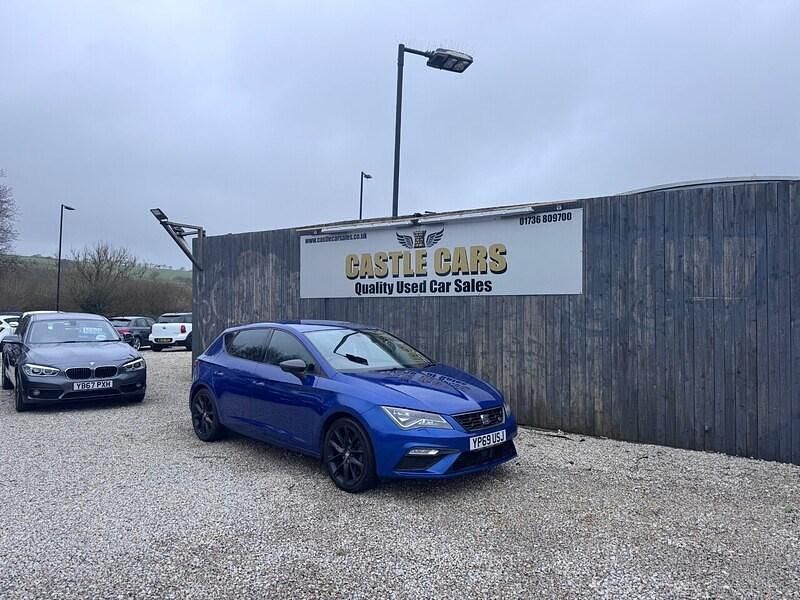 Used Seat Leon Black Edition 150 HP (110 kW) 2019 Blue Hatchback