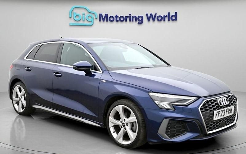 Used Audi A3 Sportback S-Line 150 HP (110 kW) 2023 Blue Hatchback