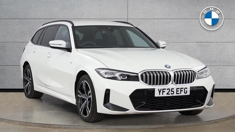 White Used 2025 BMW 330e M Sport Estate | £32,300 - Image 1/4
