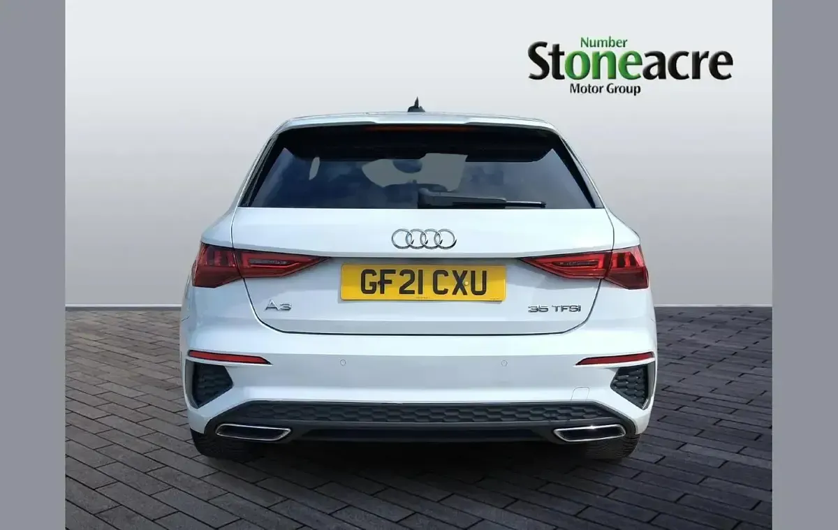 Used Audi A3 S-Line 150 HP (110 kW) 2021 White Sedan