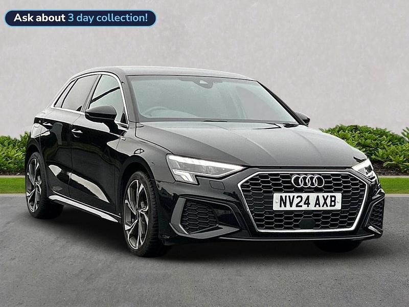 Black Used 2024 Audi A3 S-Line Hatchback | £21,999 (Fair price) - Image 1/4