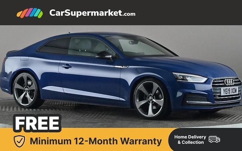 Used Audi A5 Black Edition 150 HP (110 kW) 2019 Blue Coupe