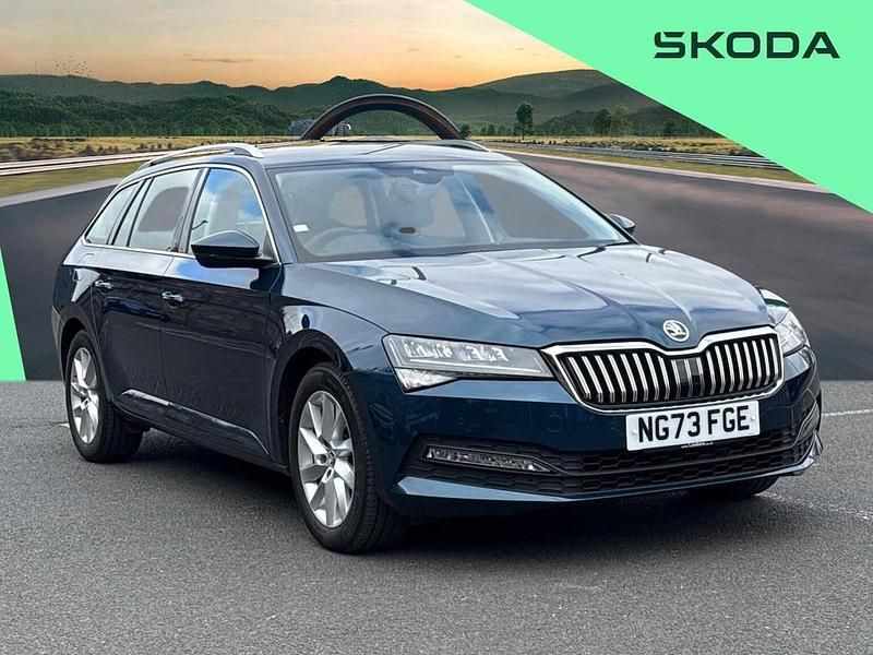 Used Skoda Superb SE 160 HP (117 kW) 2024 Blue Estate