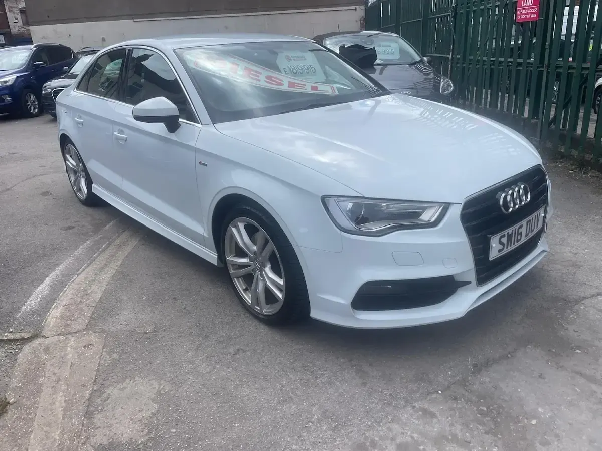 Used Audi A3 S-Line 181 HP (133 kW) 2016 White Sedan