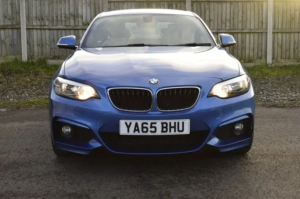 Usado BMW 218 M Sport 136 CV (100 kW) 2015 Azul Coupe