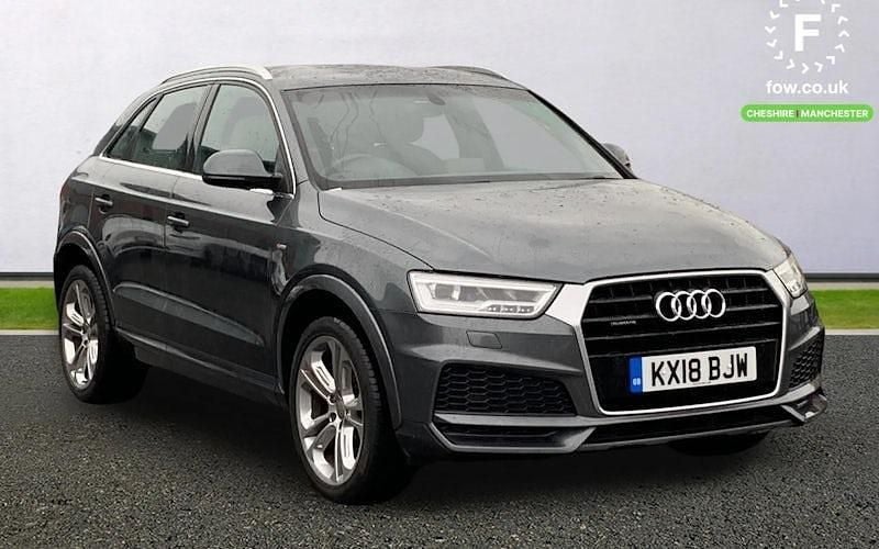 Grey Used 2018 Audi Q3 S-Line SUV | £17,099 (Good price) - Image 1/3