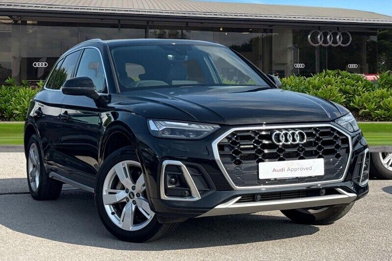 Black Used 2022 Audi Q5 S-Line SUV | £31,380 (Fair price) - Image 1/4