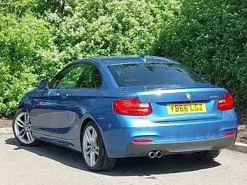 Begagnad BMW 220 M Sport 184 HK (135 kW) 2017 Blå Sportkupé