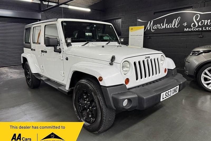 White Used 2013 Jeep Wrangler Sahara SUV | £23,599 (Expensive) - Image 1/1