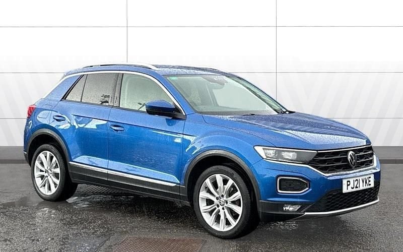 Blue Used 2021 VW T-Roc SEL SUV | £16,286 (Good price) - Image 1/3