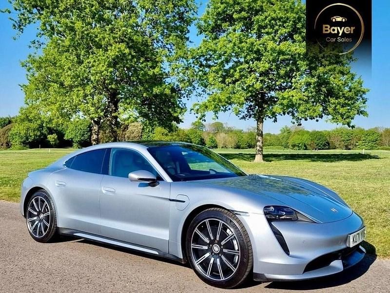 Used Porsche Taycan Performance Package 500 kW (680 HP) 2021 Silver Sedan