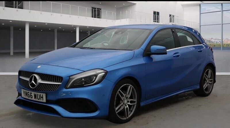 Blue Used 2017 Mercedes A200 AMG Line Premium Hatchback | £10,850 (Fair price) - Image 1/4