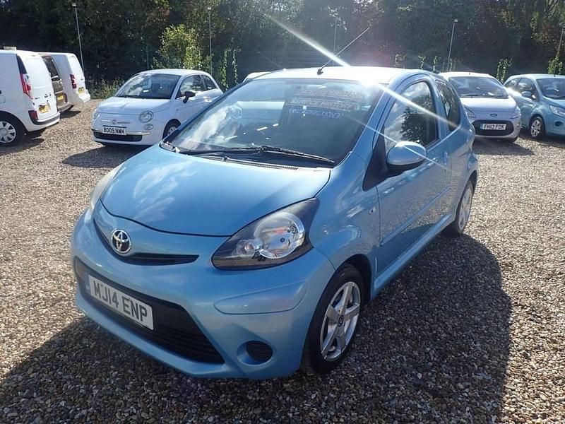 Used Toyota Aygo 68 HP (50 kW) 2014 Blue Hatchback