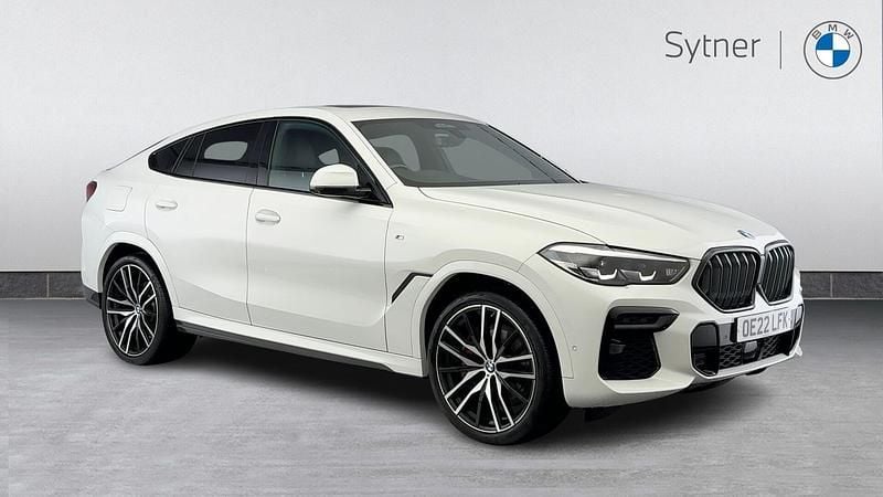 White Used 2022 BMW X6 M Sport SUV | £49,000 (Fair price) - Image 1/4