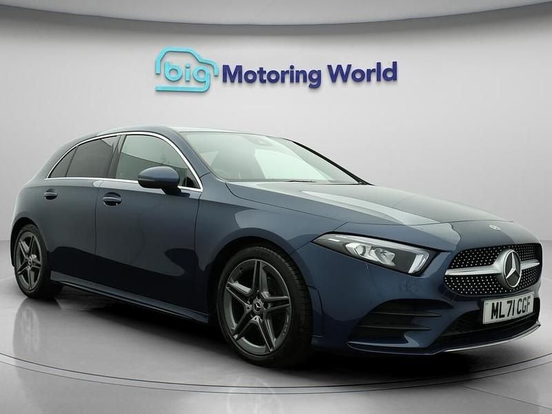 Blue Used 2021 Mercedes A180 AMG line Hatchback | £18,000 (Fair price) - Image 1/4