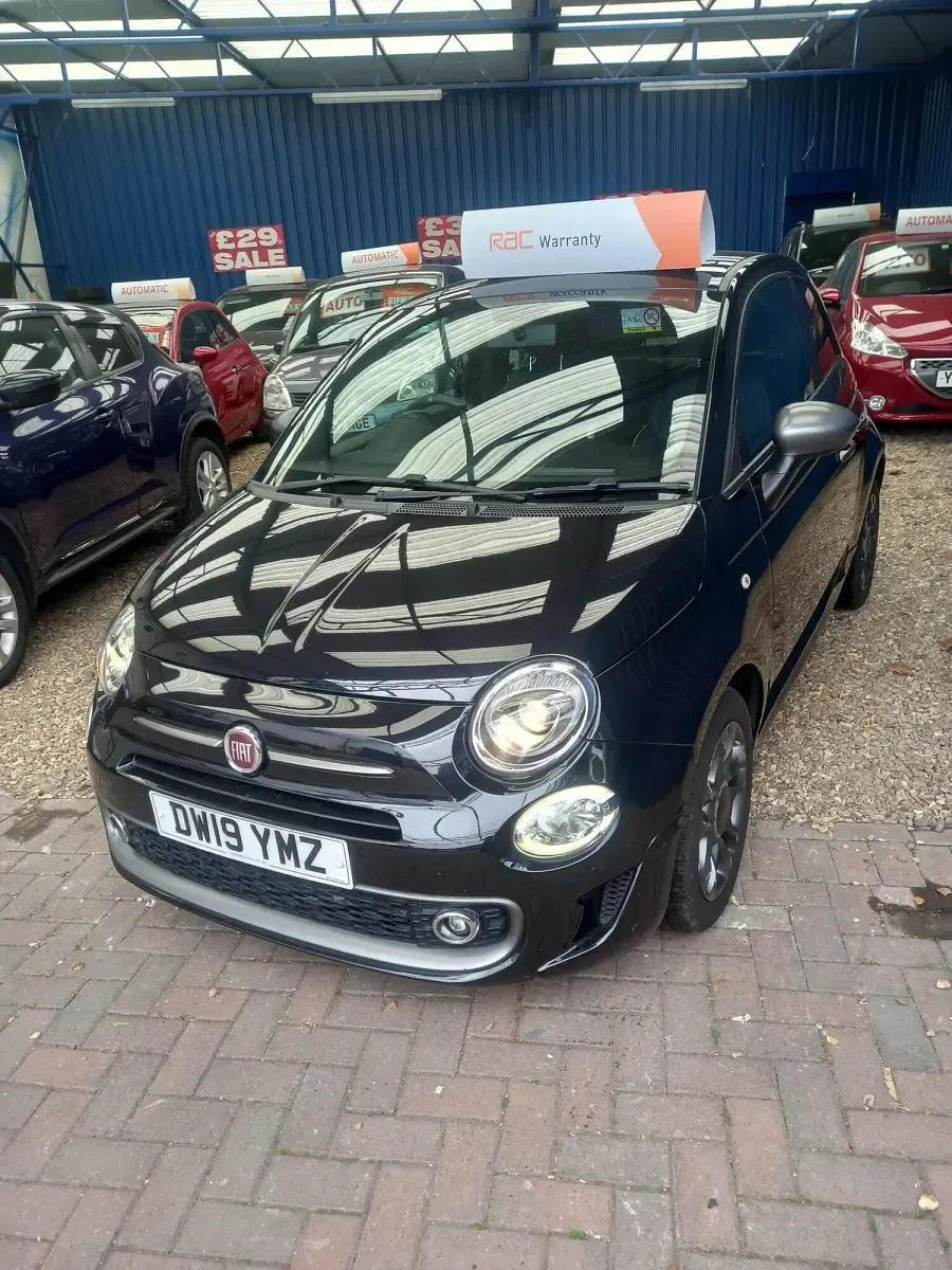 Used Fiat 500 S 85 HP (62 kW) 2019 Black Hatchback