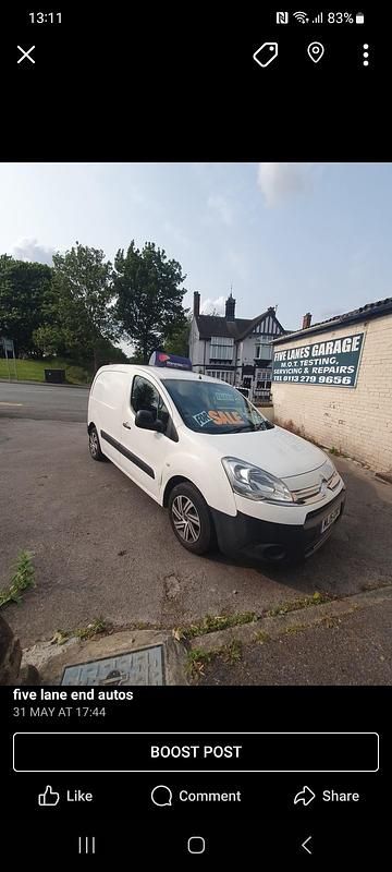 Used Citroën Berlingo 75 HP (55 kW) 2015 White MPV