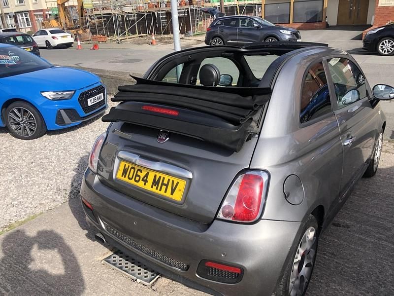 Used Fiat 500C S 69 HP (50 kW) 2015 Grey Cabriolet