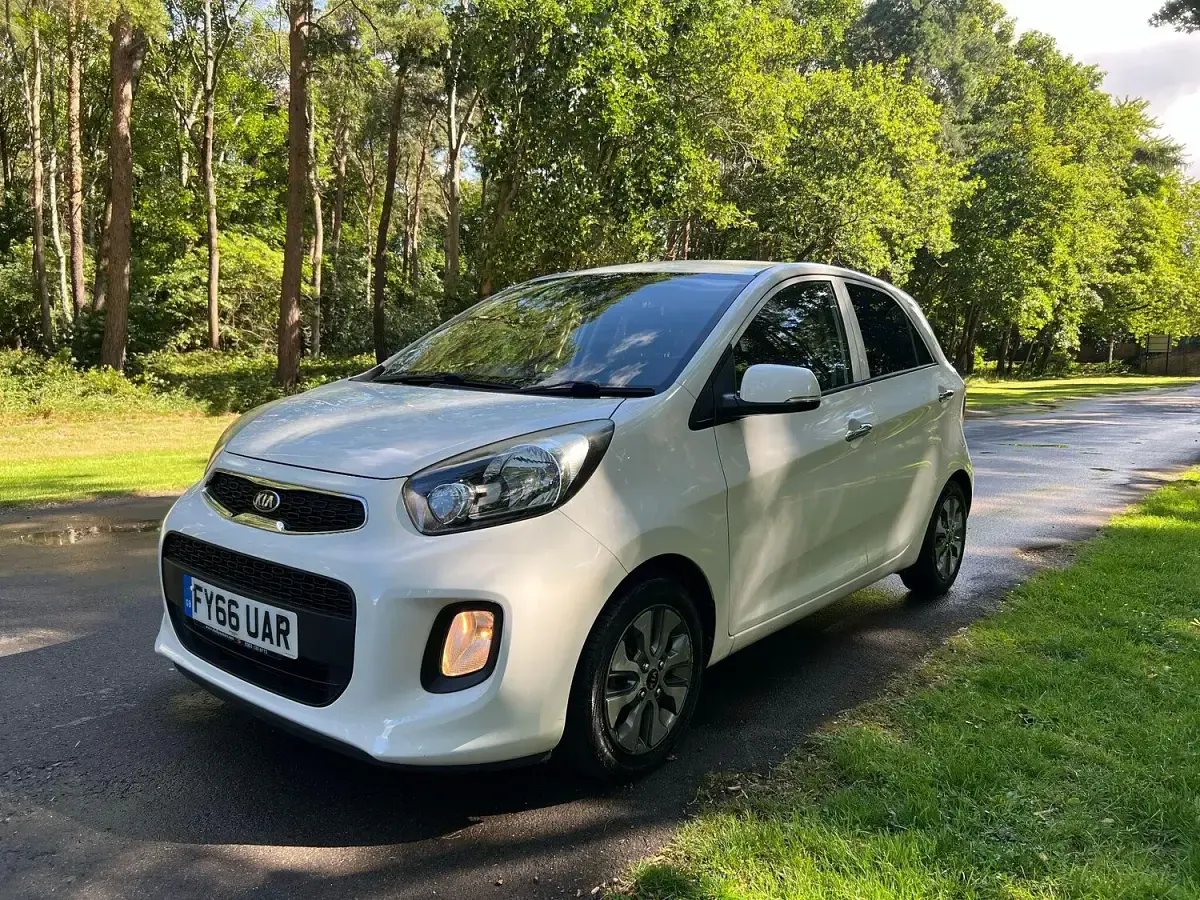 Used Kia Picanto 65 HP (47 kW) 2016 White Hatchback