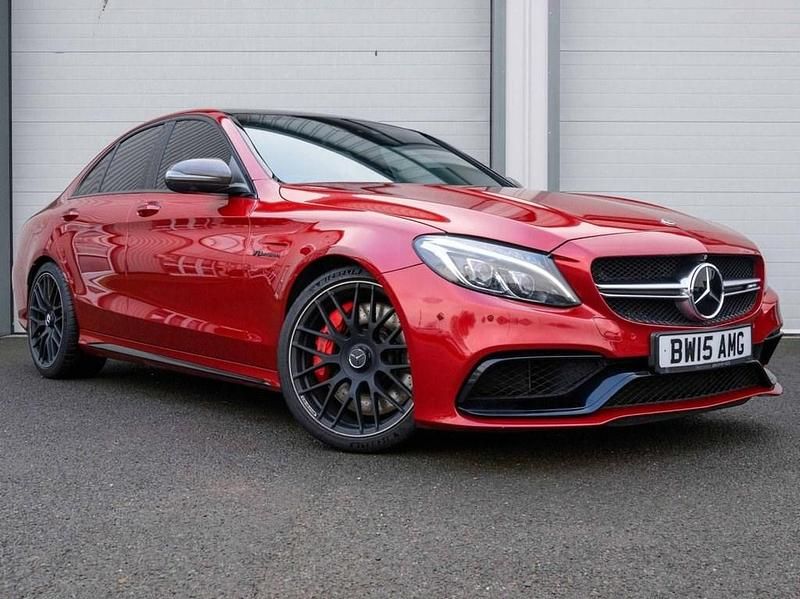 Red Used 2015 Mercedes C63 AMG AMG Sedan | £33,990 (Expensive) - Image 1/4