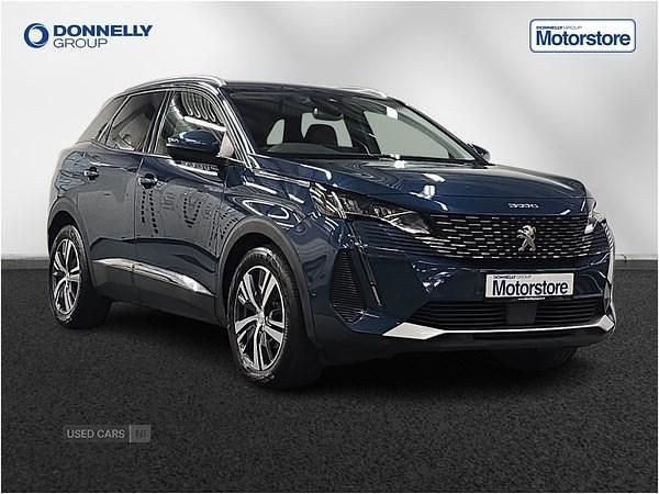 Blue Used 2021 Peugeot 3008 Allure Premium Hatchback | £13,490 (Fair price) - Image 1/4