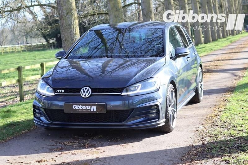 Used VW Golf VII GTD 184 HP (135 kW) 2018 Blue Hatchback