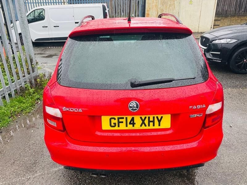 Used Skoda Fabia vRS 180 HP (132 kW) 2014 Red Estate