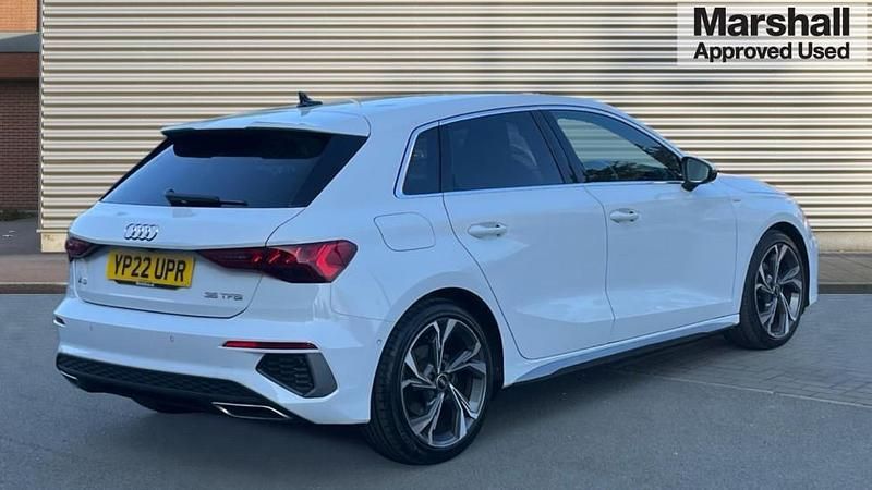 Used Audi A3 S-Line 150 HP (110 kW) 2022 White Sedan