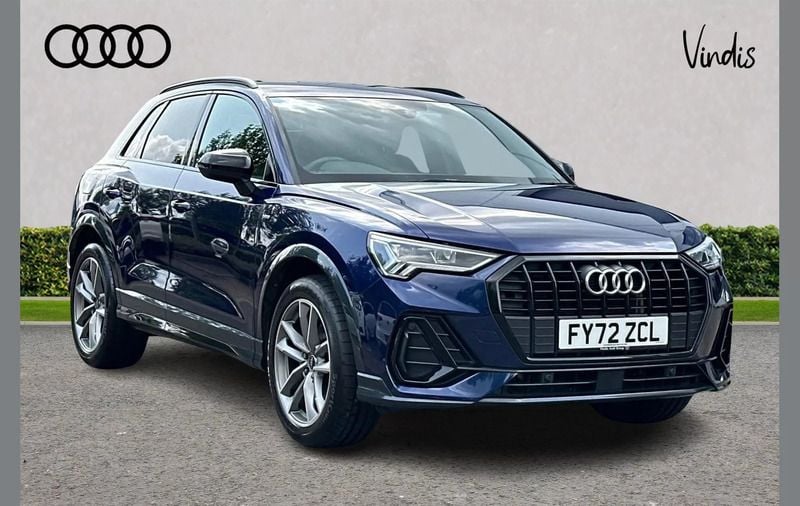 Blue Used 2022 Audi Q3 Black Edition SUV | £31,400 (Fair price) - Image 1/4