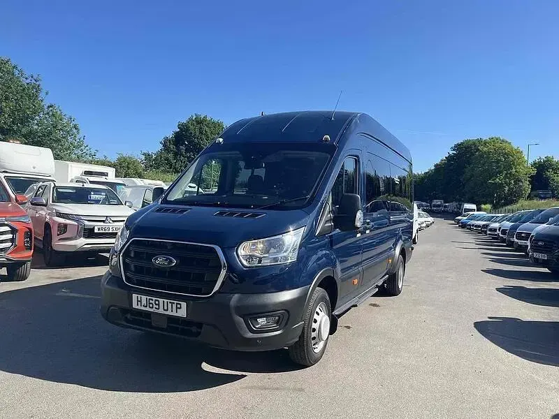 Used Ford Transit 130 HP (95 kW) 2019 Blue Van