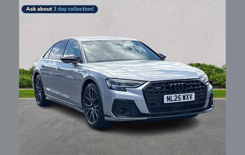 Silver Used 2025 Audi A8 Black Edition Sedan | £62,164 - Image 1/4