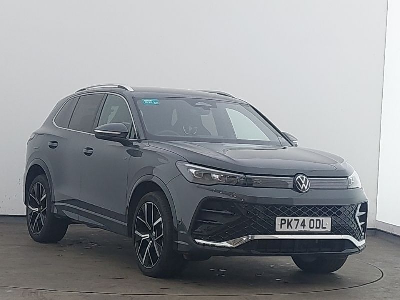 Grey Used 2024 VW Tiguan R-line SUV | £36,998 (Expensive) - Image 1/4