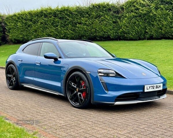 Blue Used 2022 Porsche Taycan Cross Turismo Sedan | £59,950 (Fair price) - Image 1/4