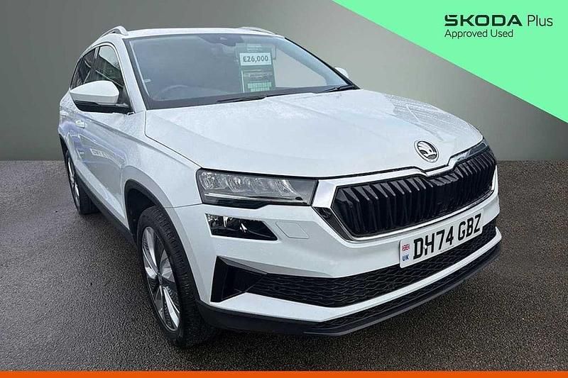 Used Skoda Karoq SE L 150 HP (110 kW) 2025 Moon white metallic SUV