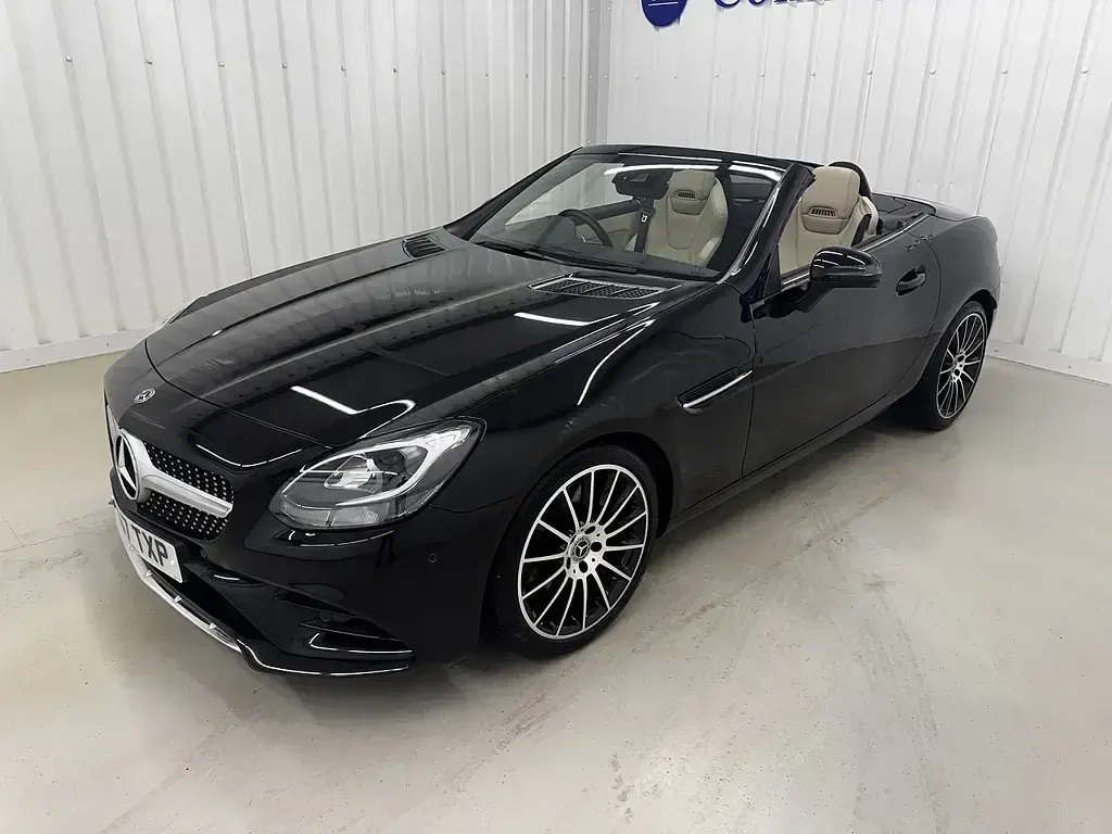 Used Mercedes SLC200 AMG line 2017 Black Cabriolet