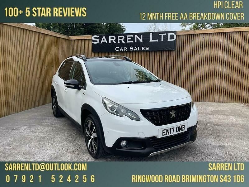 White Used 2017 Peugeot 2008 GT-line SUV | £7,995 (Fair price) - Image 1/4