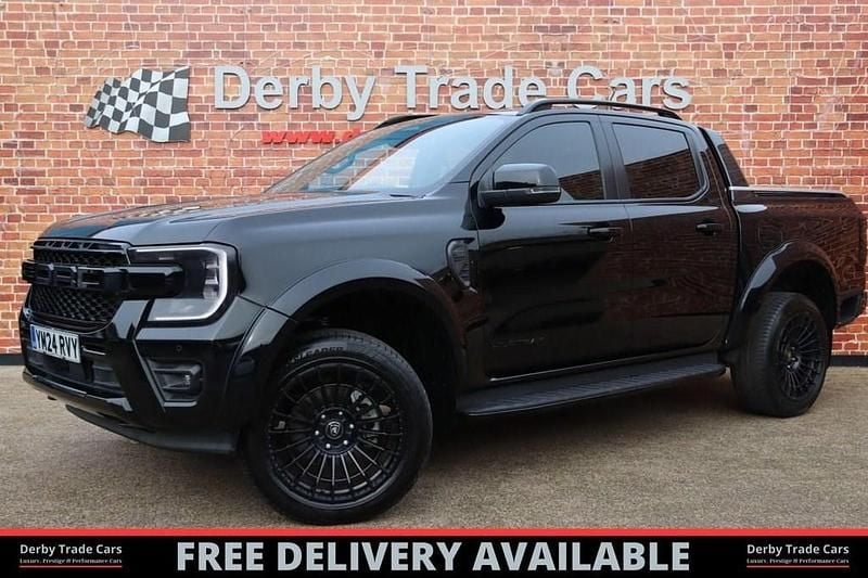 Black Used 2024 Ford Ranger Wildtrack Pickup | £37,990 (Good price) - Image 1/4