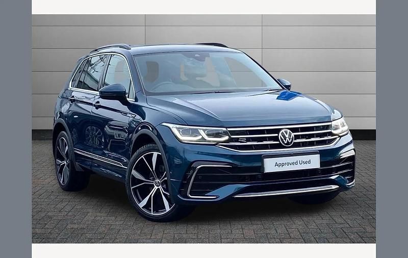 Used VW Tiguan R-line 150 HP (110 kW) 2021 Blue SUV