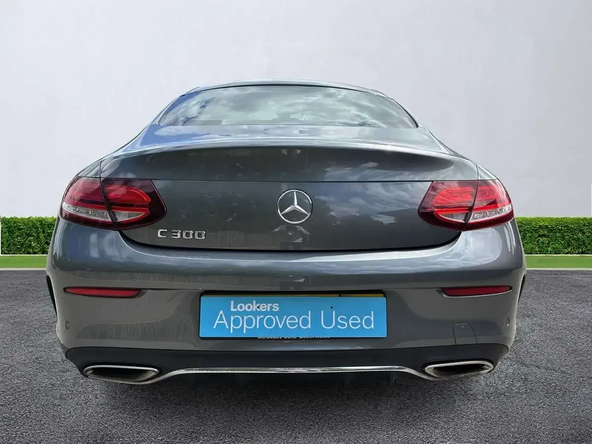 Used Mercedes C300 AMG line 258 HP (189 kW) 2019 Grey Coupe