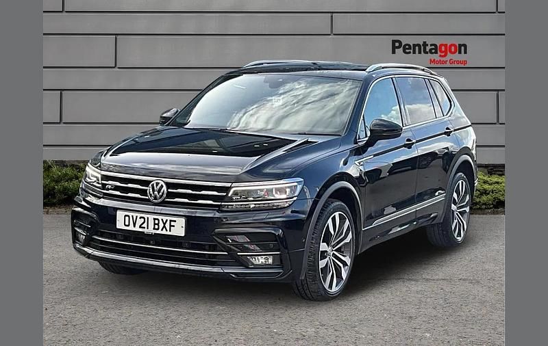 Used VW Tiguan Allspace R-line 150 HP (110 kW) 2021 Black SUV